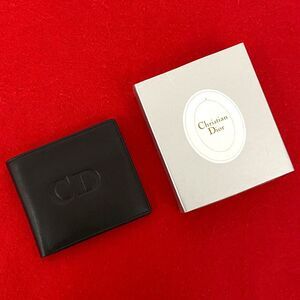 Christian Dior CD Logo Leather Wallet
